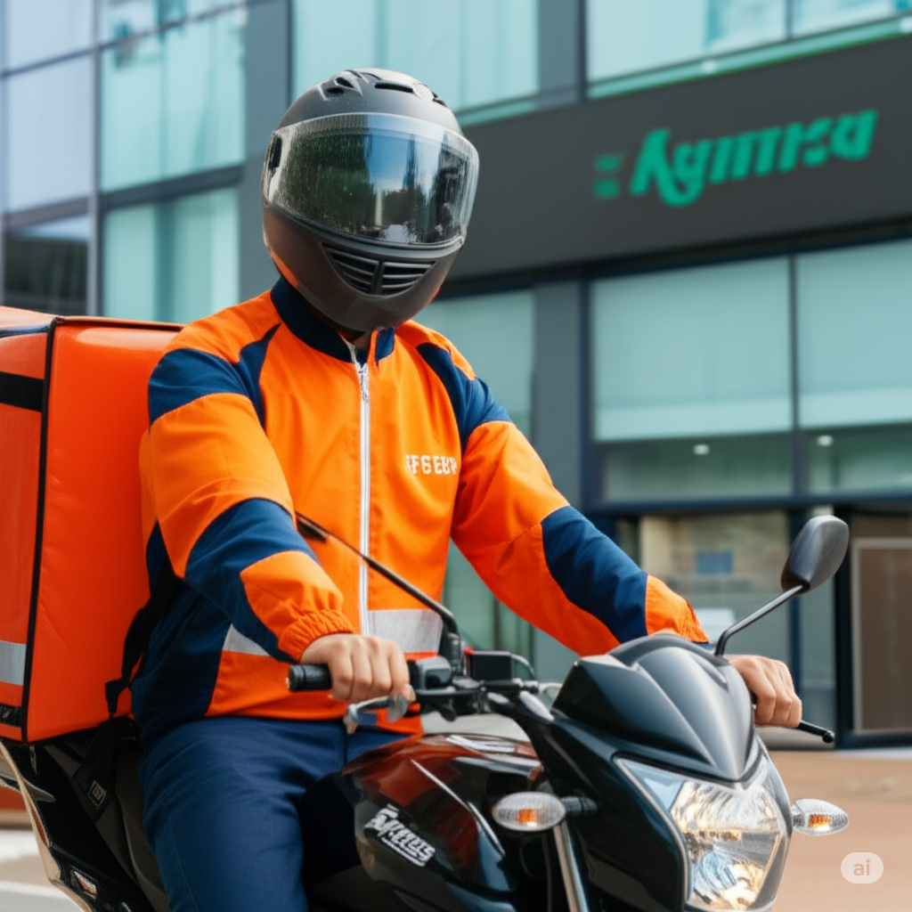 Repartidor de MovidosYa.cl realizando entrega express para empresa en Santiago de Chile – desarrollado por BonoboAgencia.com